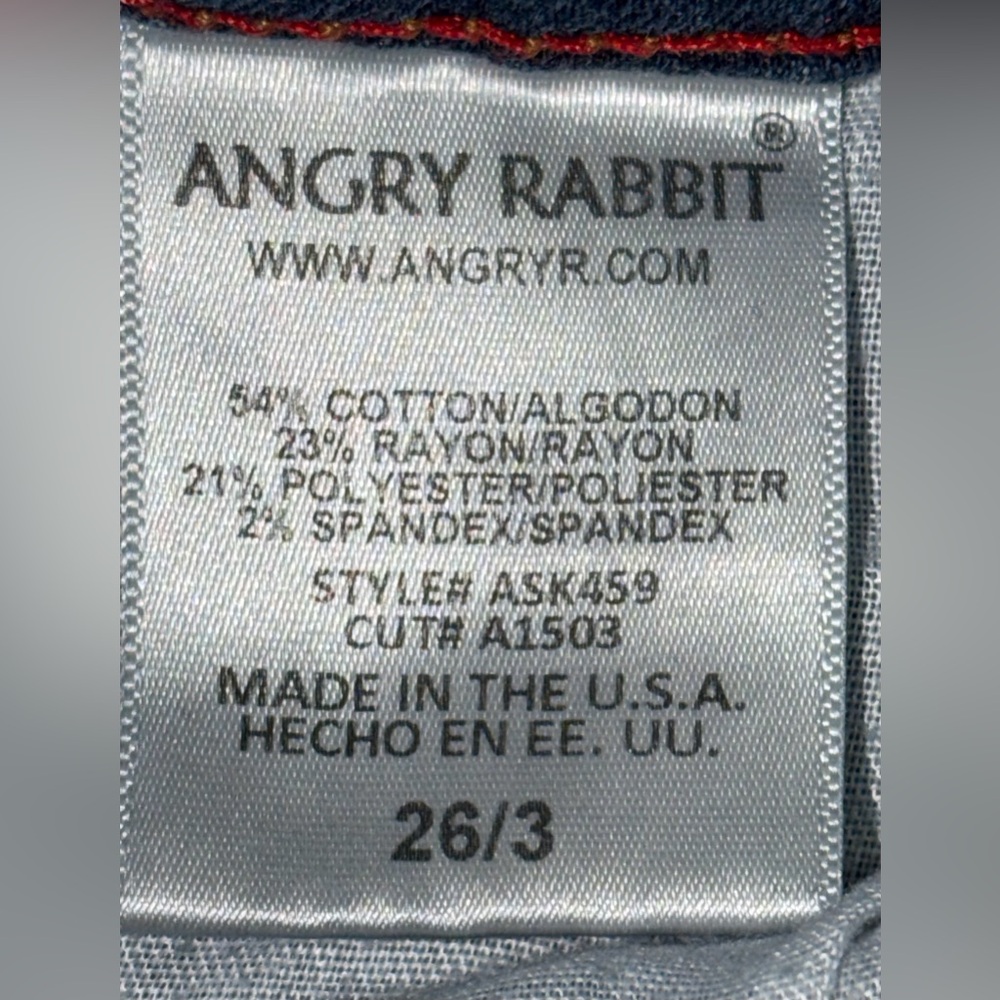Angry Rabbit Skinny Jeans size 3 - Picture 7 of 9